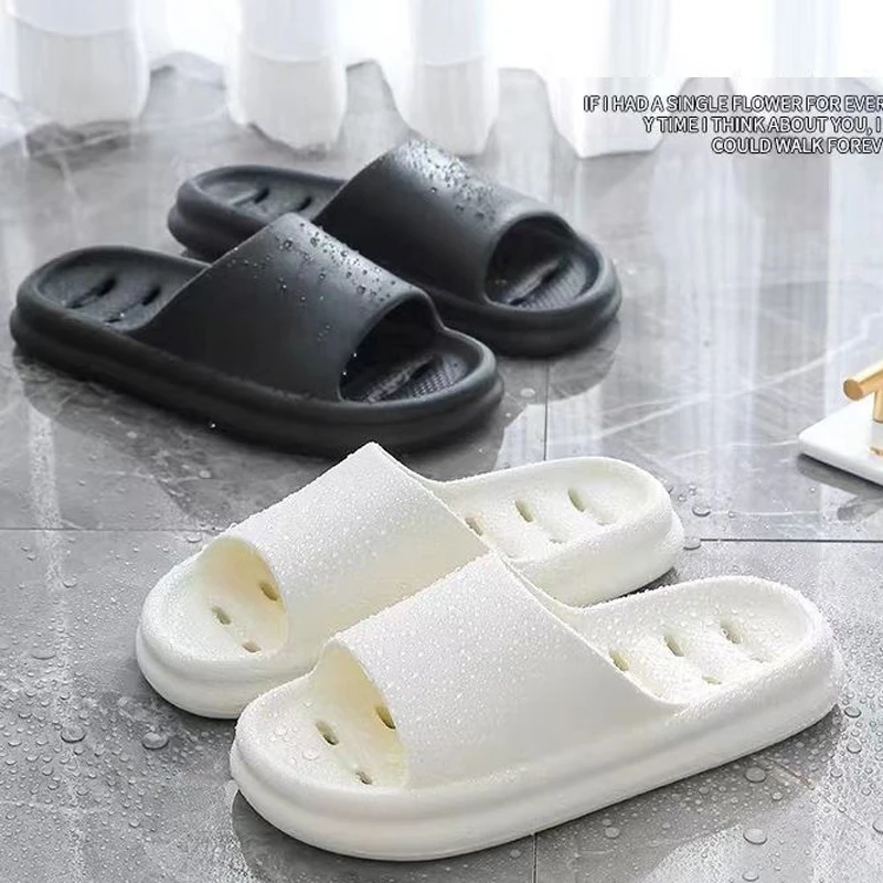 Bathroom Slippers Quick-drying Shower Hollow Out Indoor Summer Soft EVA Shoes Anti-Slip Flip Flops for Men Women