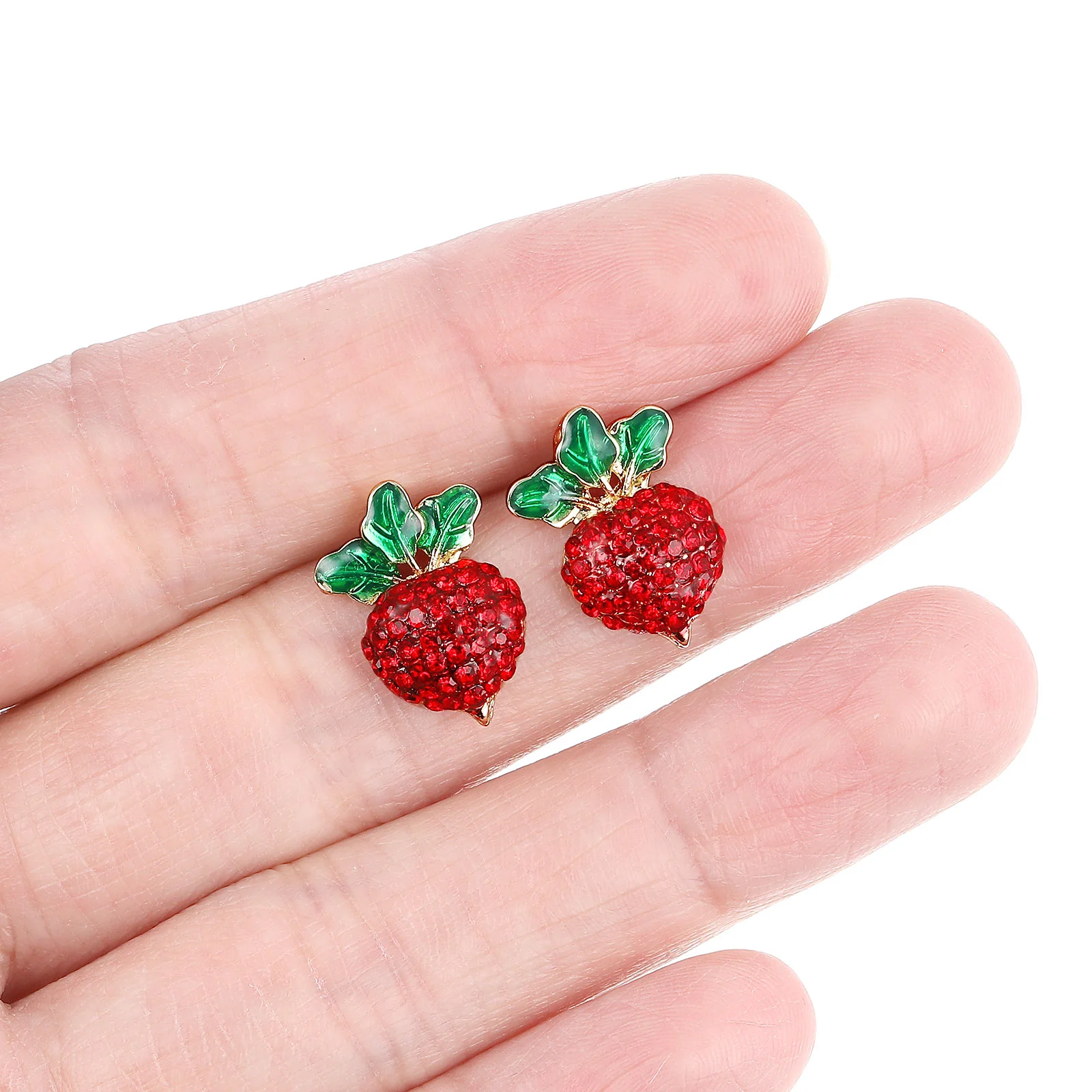 Carrot Stud Earrings Radish Funny Cute for Girls Women Jewelry Decorative Creative