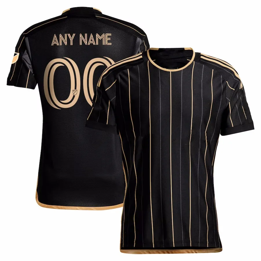 Custom LAFC Denis Bouanga Home Black 2024 Kit Men's Youth Soccer Jersey Kids Cheerleading uniform