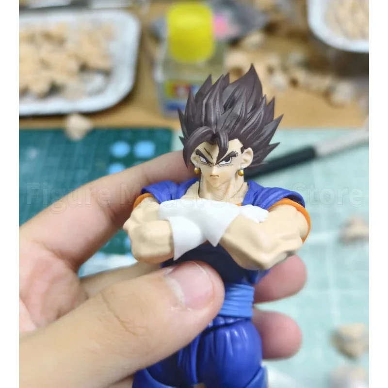 متوفر في المخزون HM HMYR لعبة دراغون بول S.H.Figuarts SHF سوبر فيوجن المحارب فيجيتو رؤساء اكسسوارات أنيمي عمل أرقام اللعب نماذج