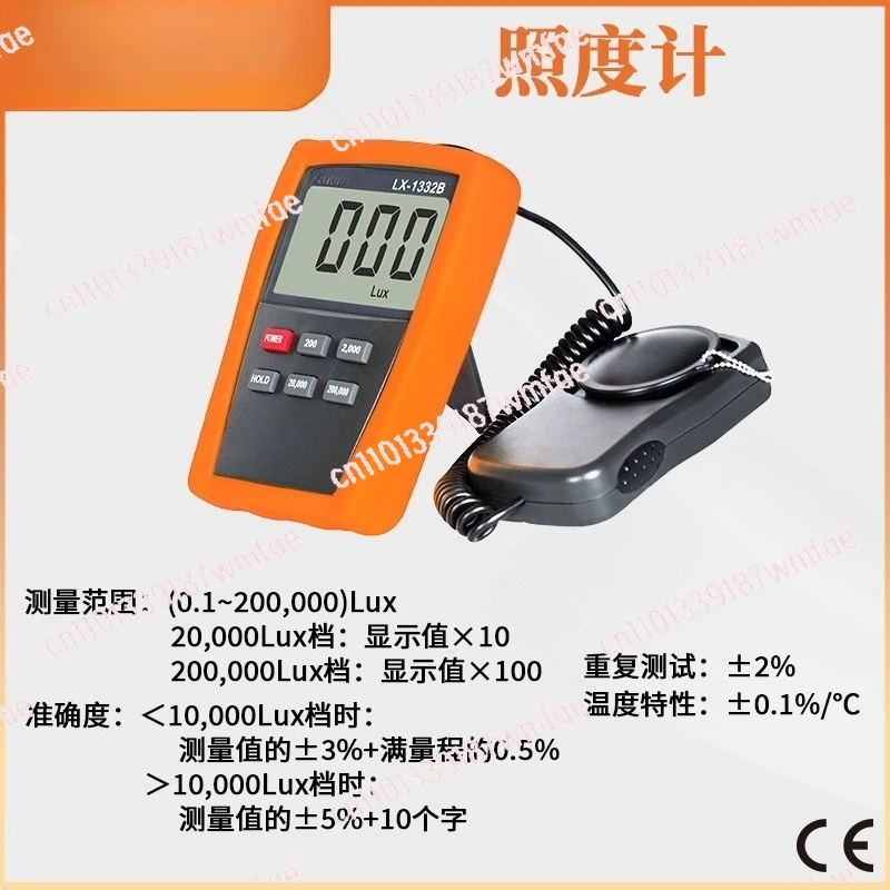 LX107 Solar Power Meter Optical Solar Research Glass Light Intensity Data Peak Hold BTU Light Radiation Tester Compass