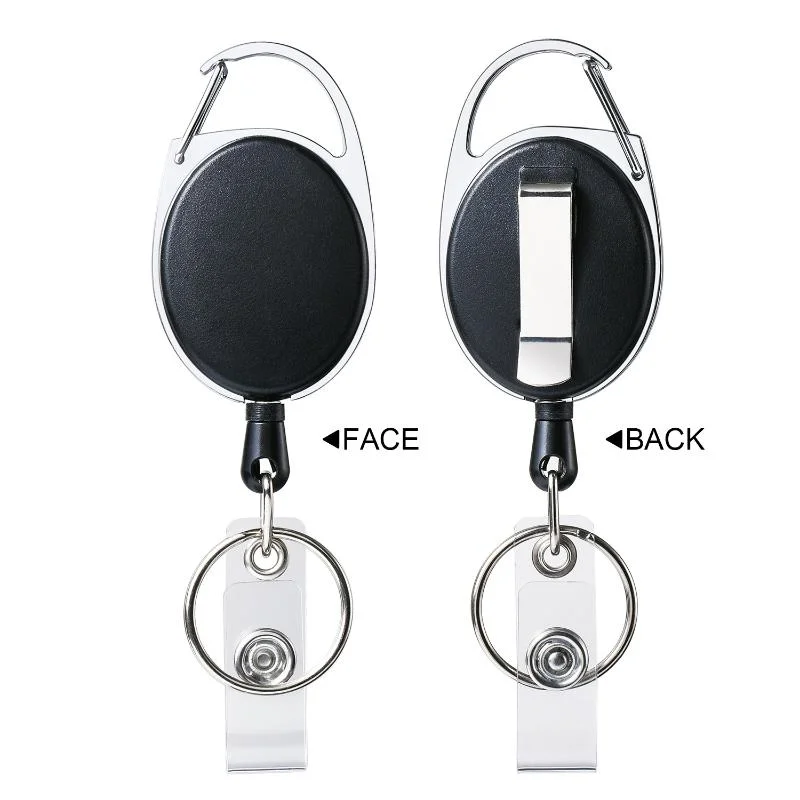 Transparent Card Slots ID Badge Holder ID Pendant Badge Reel Storage Organizer Employee Pass Work Card Case