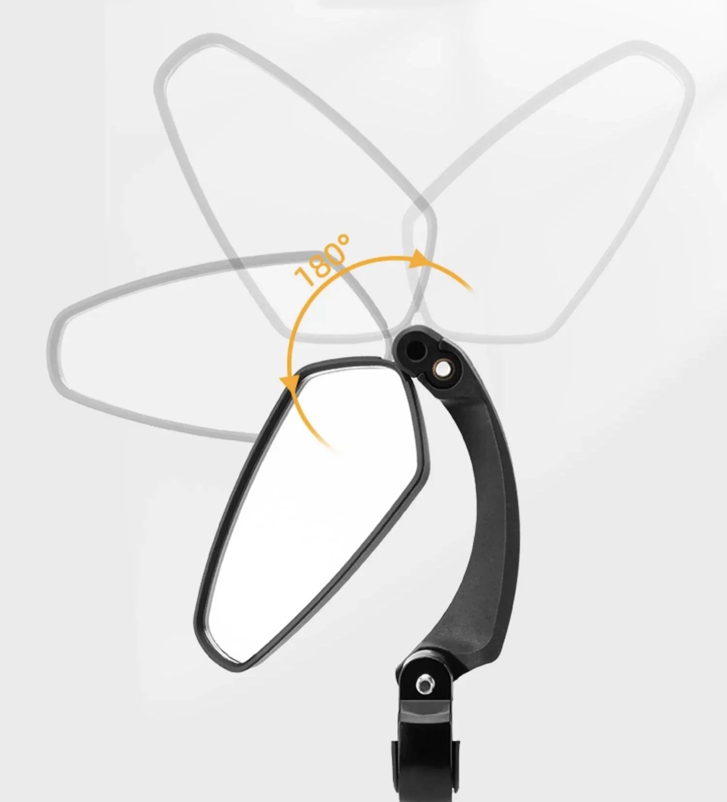 Convex 360 Degree Bike Mirror Explosion-Proof Rearview Riding For Road Bicycles & BMX Steel Material For Cruisers