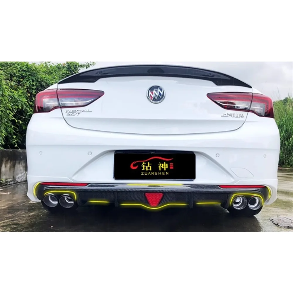 For Opel Insignia 17-19 Buick Regal GS Carbon Fibre Rear Lip Modified Car Accessories Back Bumper Spoiler Body Kits