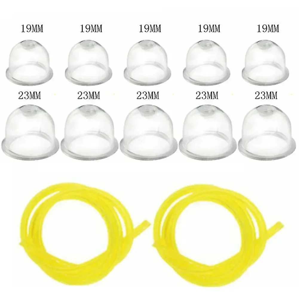 Pequenas Lâmpadas de Primer 23 mm Linha de Combustível Grande para Victa para Eco para Homelite para Peças de Aparador de Cordas Stihl 12 Peças 19 mm