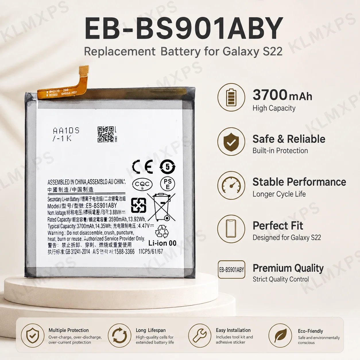 For Samsung Galaxy S22 Brand New Replacement Battery EB-BS901ABY 3700mAh High Quality image 5