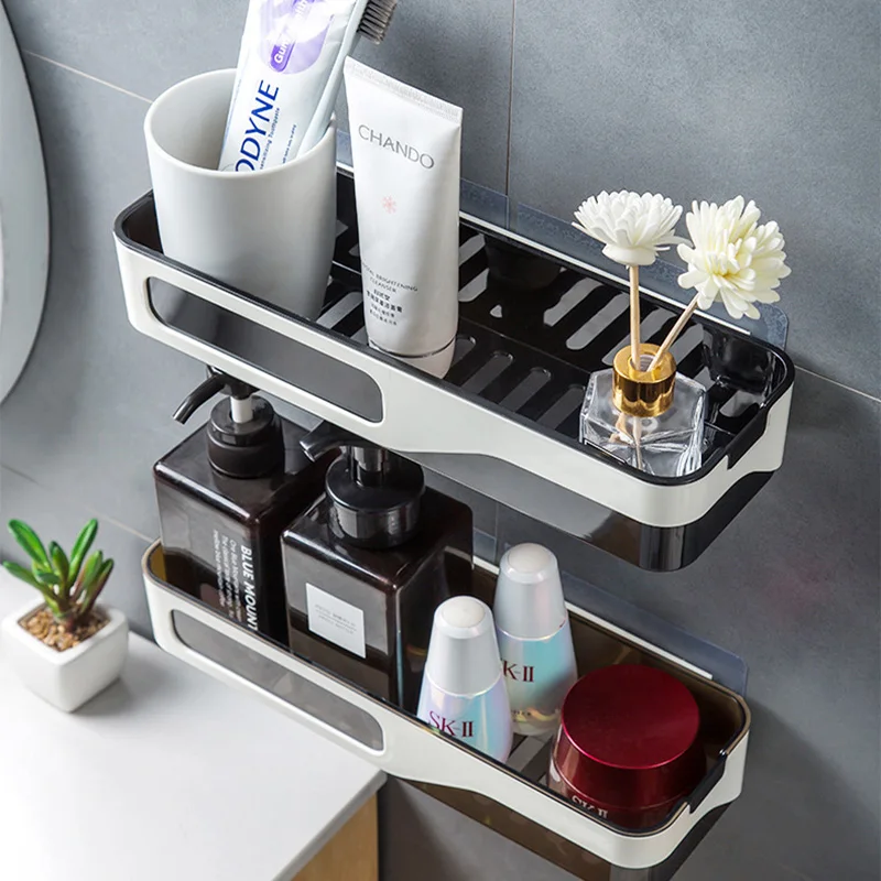 

Bathroom Storage Shelves Towel Corner Shelf Shampoo Holder Organizer Toilet Storage Rack Home Wall Mount Bath Shower Accessories