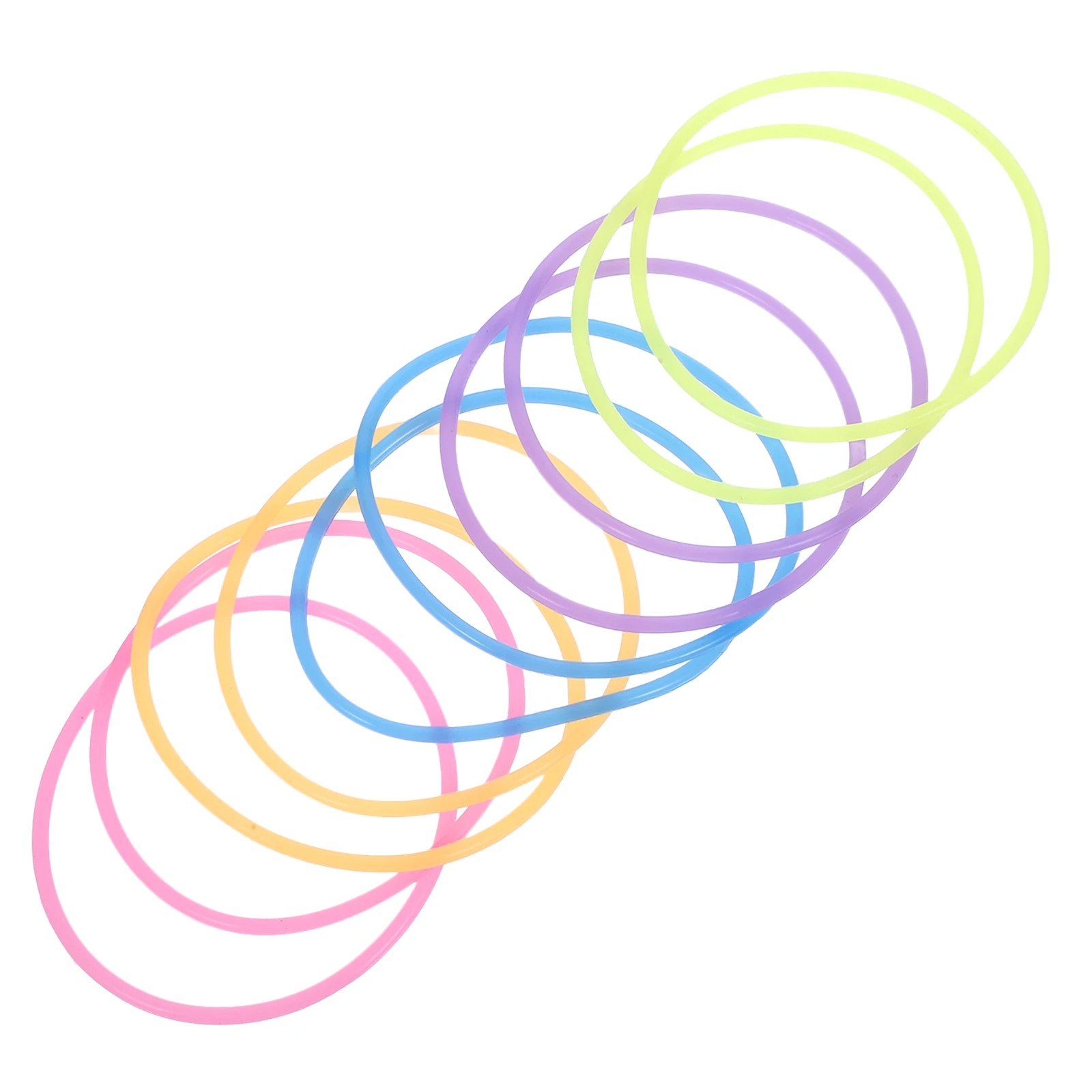 10Pcs Glow in The Dark Silicone Bracelets Night Luminous Stretchy Wristbands Bulk Neon Glow Accessories Party Silicone Bracelet
