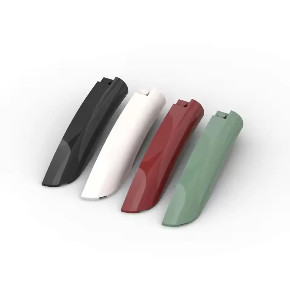 Klocki konstrukcyjne Gobricks GDS-90224 Płaskościan 10 x 2 x 2 Zakrzywiony z Zakrzywionym Końcem Lewy kompatybilny z Lego 77180 Technic