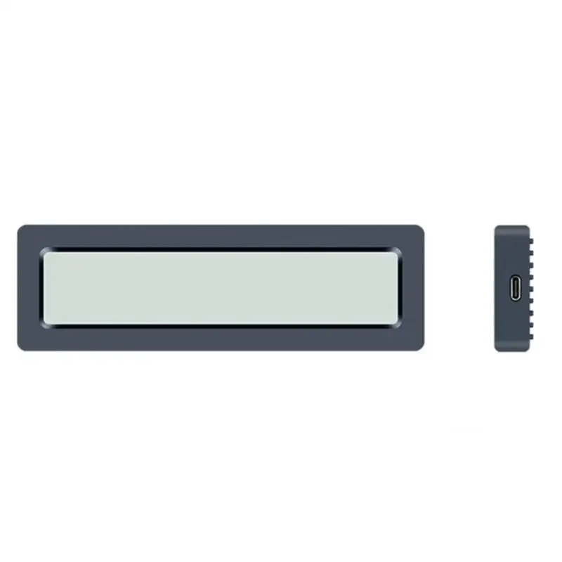 652F Externals SSDs Enclosure Aluminum Cooling System Builts In Screen For Disk Health Temperature Monitoring USB 3.1 Support
