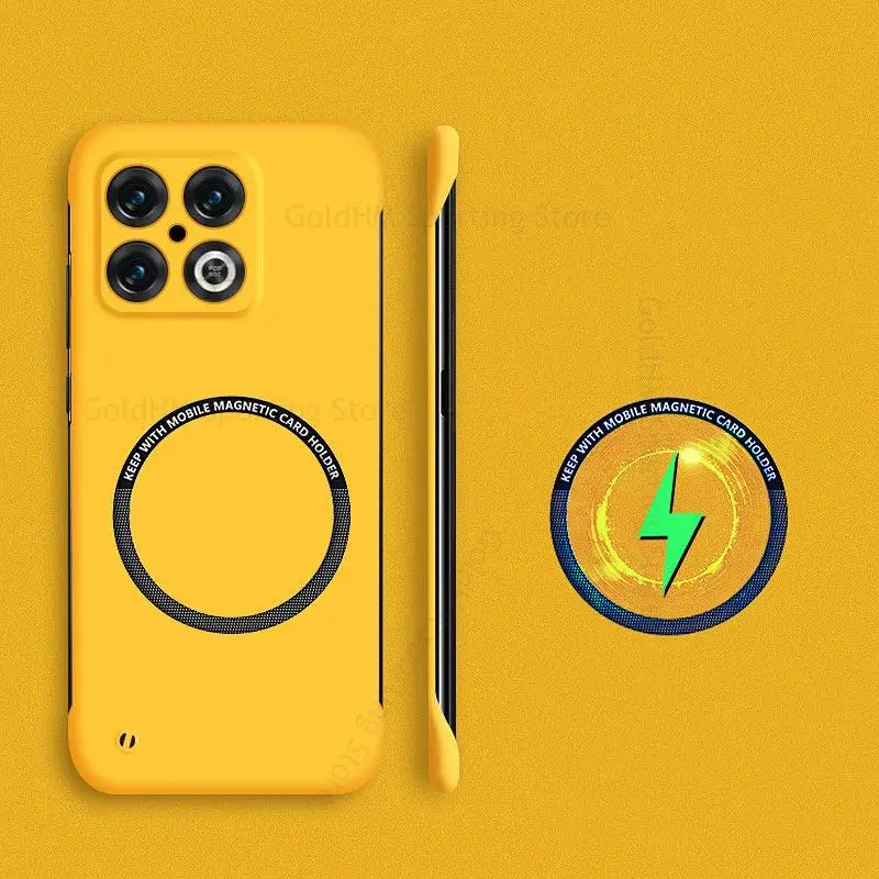 كابا لهاتف OnePlus 11 10 Pro 10R حافظة مغناطيسية بدون إطار Magsafe لهاتف One Plus Ace Racing 9RT 9R 9 10 Pro Magsafing غطاء غير لامع
