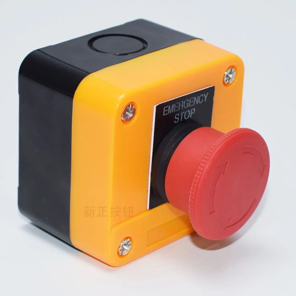 Industrial E-stop Switch with 22mm Mounting Hole and 40mm Mushroom Head Diameter for High-Visibility Operation