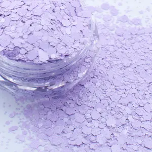 30 gramas macaron branco/rosa/verde/azul lantejoulas glitter para unhas tamanho misto flocos hexagonais resistentes a solventes lantejoulas macaron 3d 12 principais vendas conjunto lantejoula verde - №7