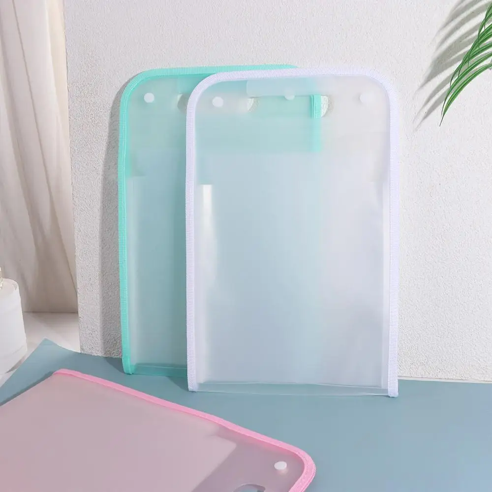 13 Pockets A4 Expanding File Folder Handle Waterproof Accordian File Storage Bag Large Capacity Vertical A4 File Organizer