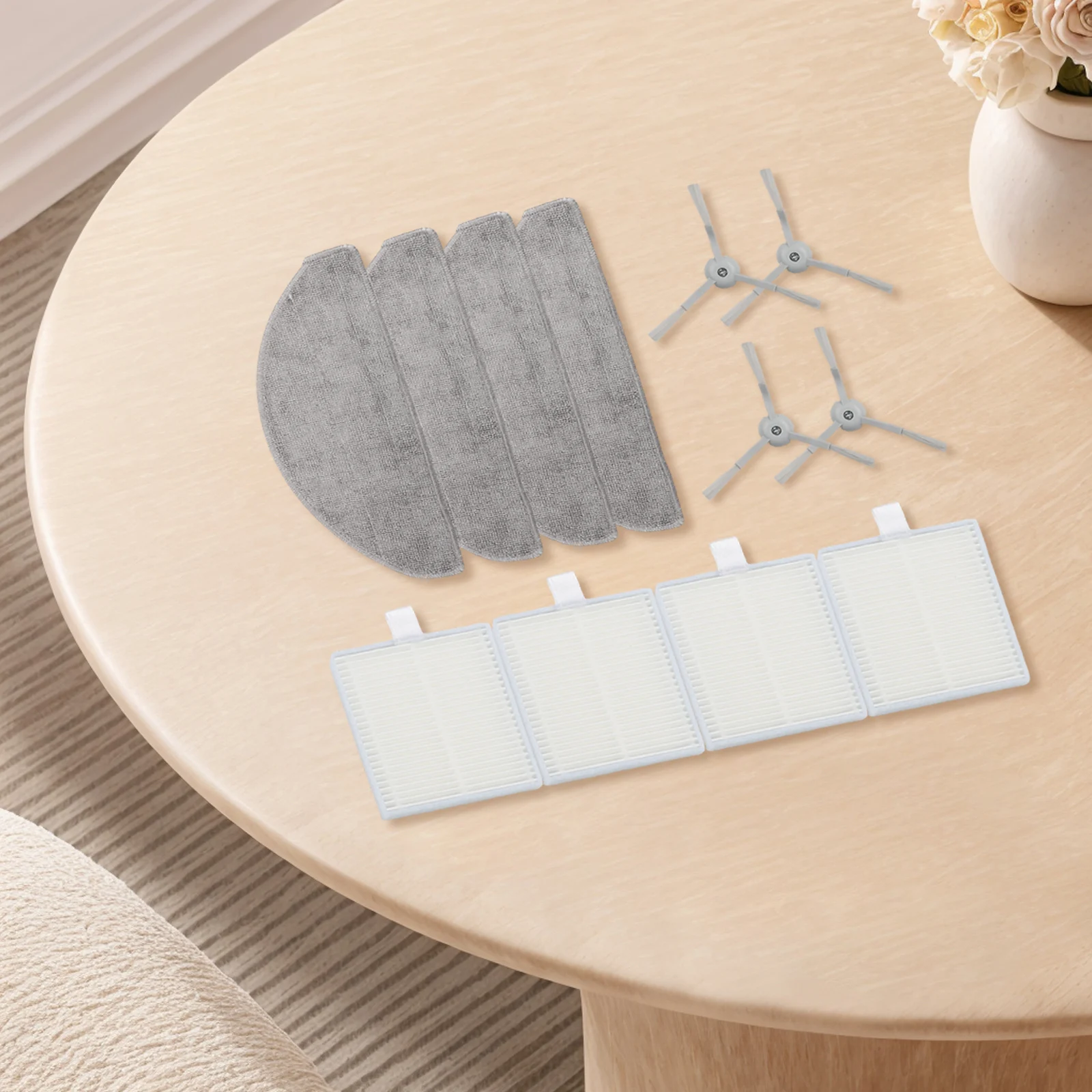 Effective Cleaning Parts Set Side Brush Set As Shown Filter Mop Cloth Kit Pet Hair Cleaning Filters Effective Cleaning