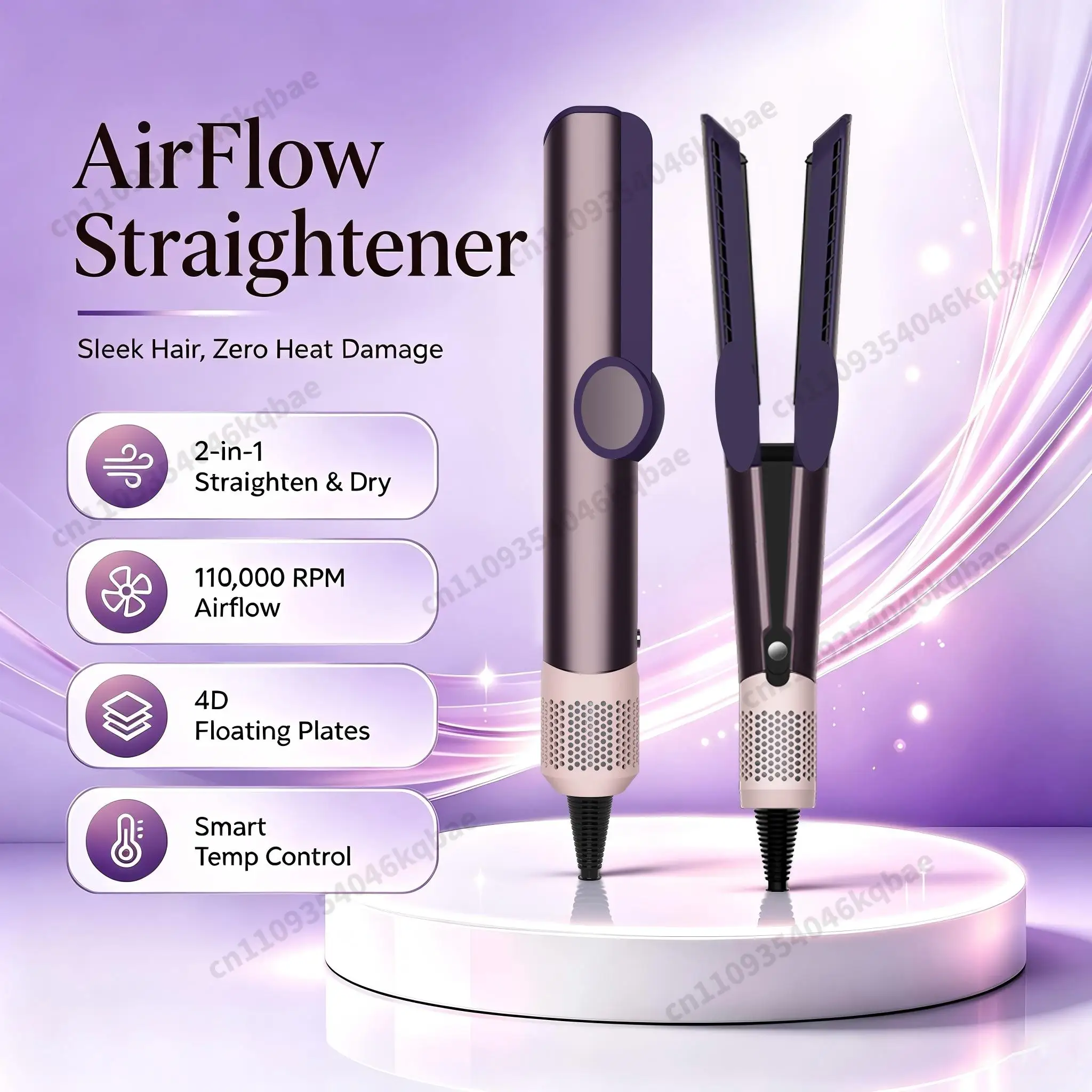 Professional Hair-care Styling Tool Hair Straightener & Hair Dryer Heat-Up Hair Flat Iron Negative Ion Iron Household Hair Dryer