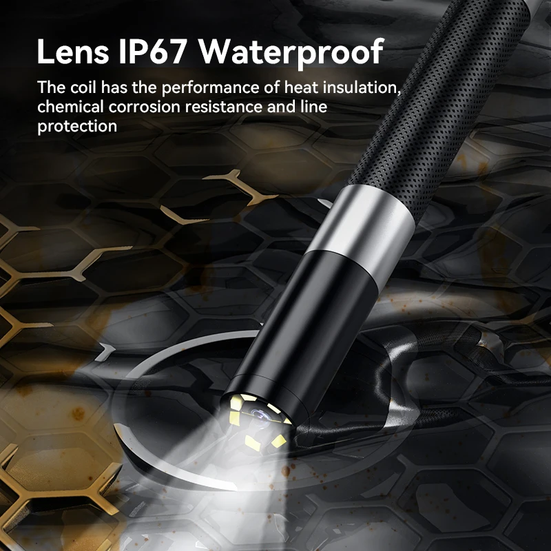 Rotatif bidirectionnel HD 3,9/6,2 mm 360 °   Inspection industrielle d'endoscope de caméra d'endoscope de tuyauterie avec l'écran IPS de 4,3 pouces