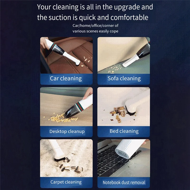 B07B-Handheld Vacuum Cordless Rechargeable, Mini Vacuum Cleaner For Home And Car Cleaning