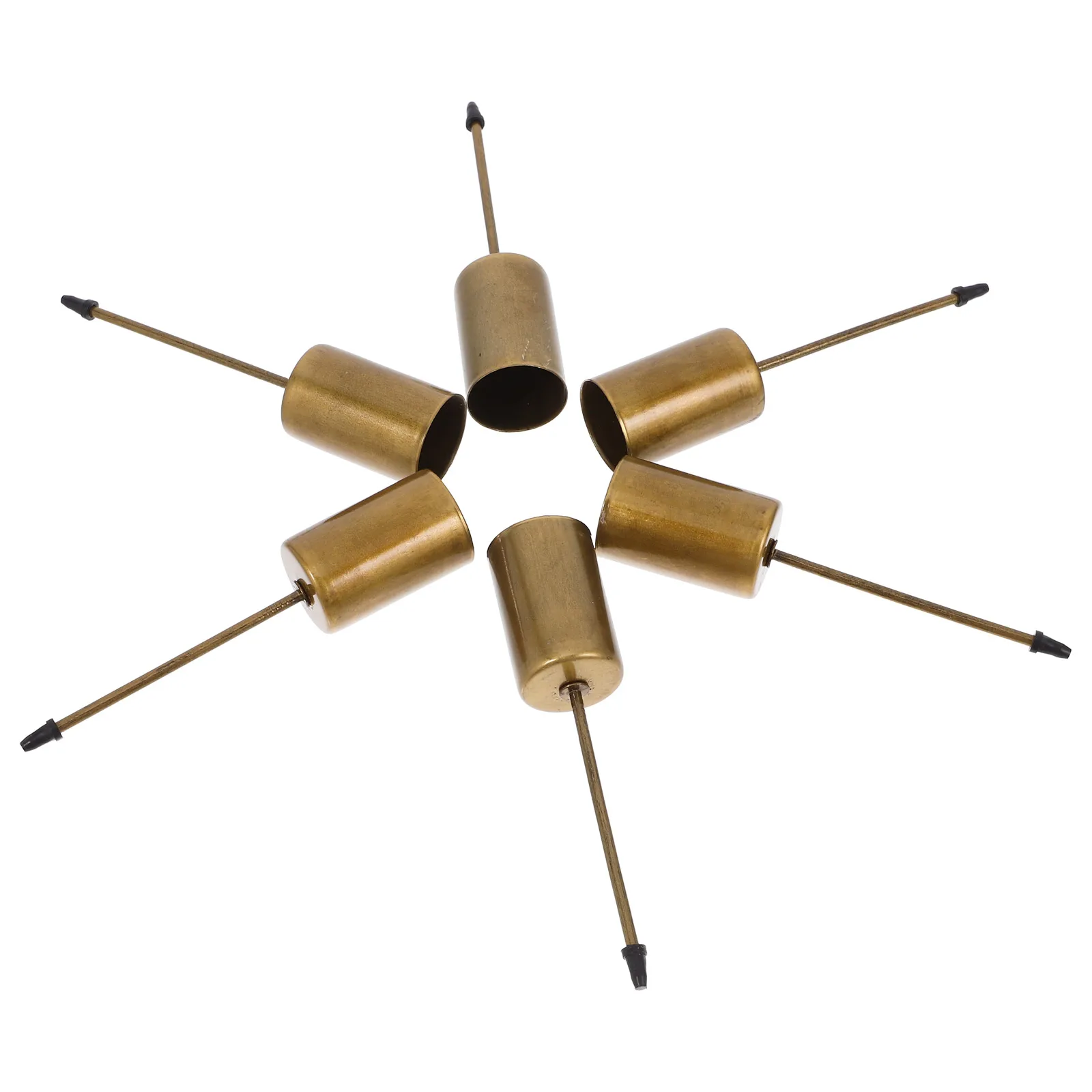 

6Pcs Metal Cup with Spike Insert Christmas Decor Taper Holder Festive Home Decor Party Favors Party Favors