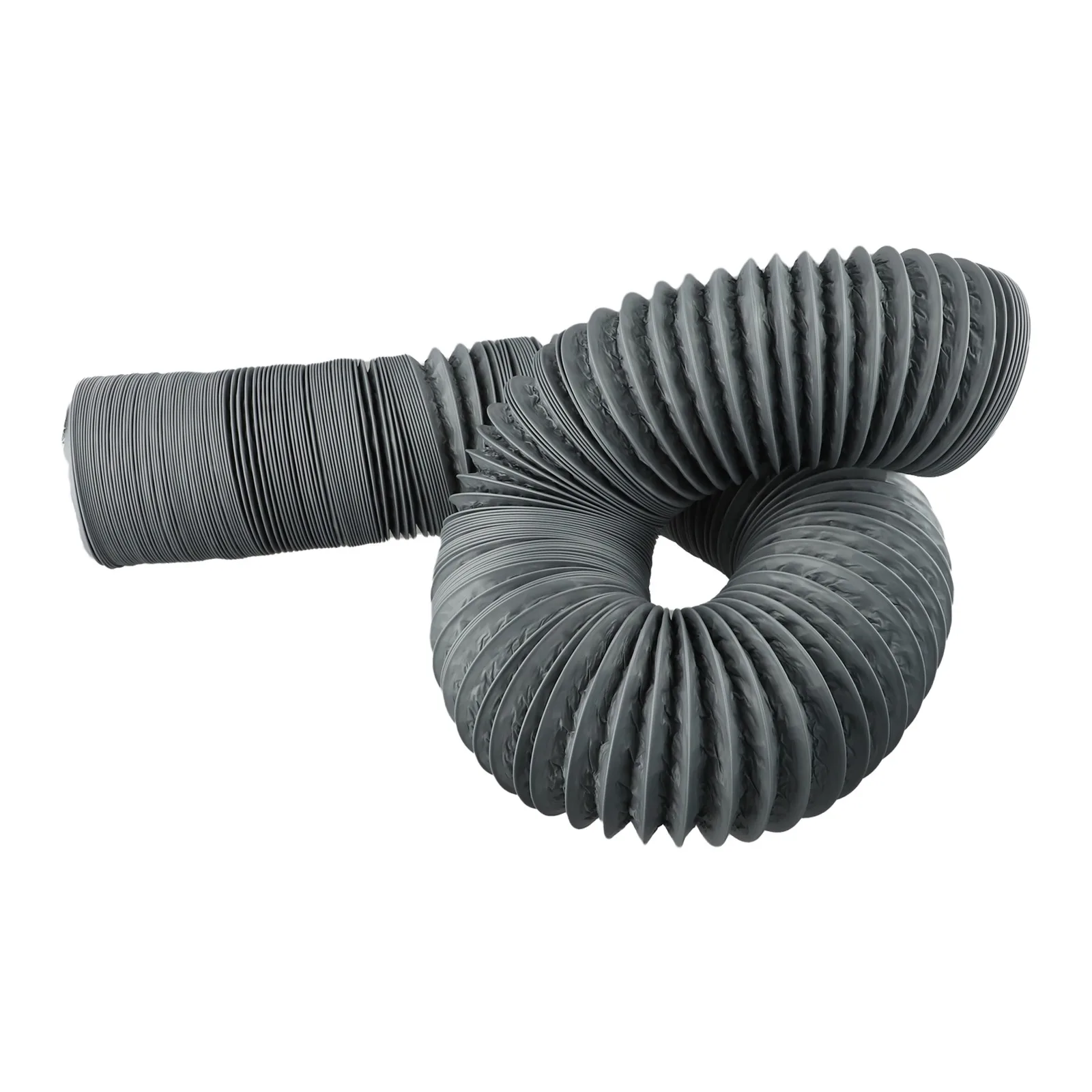 1pc 110mm Grey / White Fan Pipe Flexible Pvc Aluminum Tube 6m Air Conditioning Hose Air Vent Duct Exhaust Hose HVAC Systems