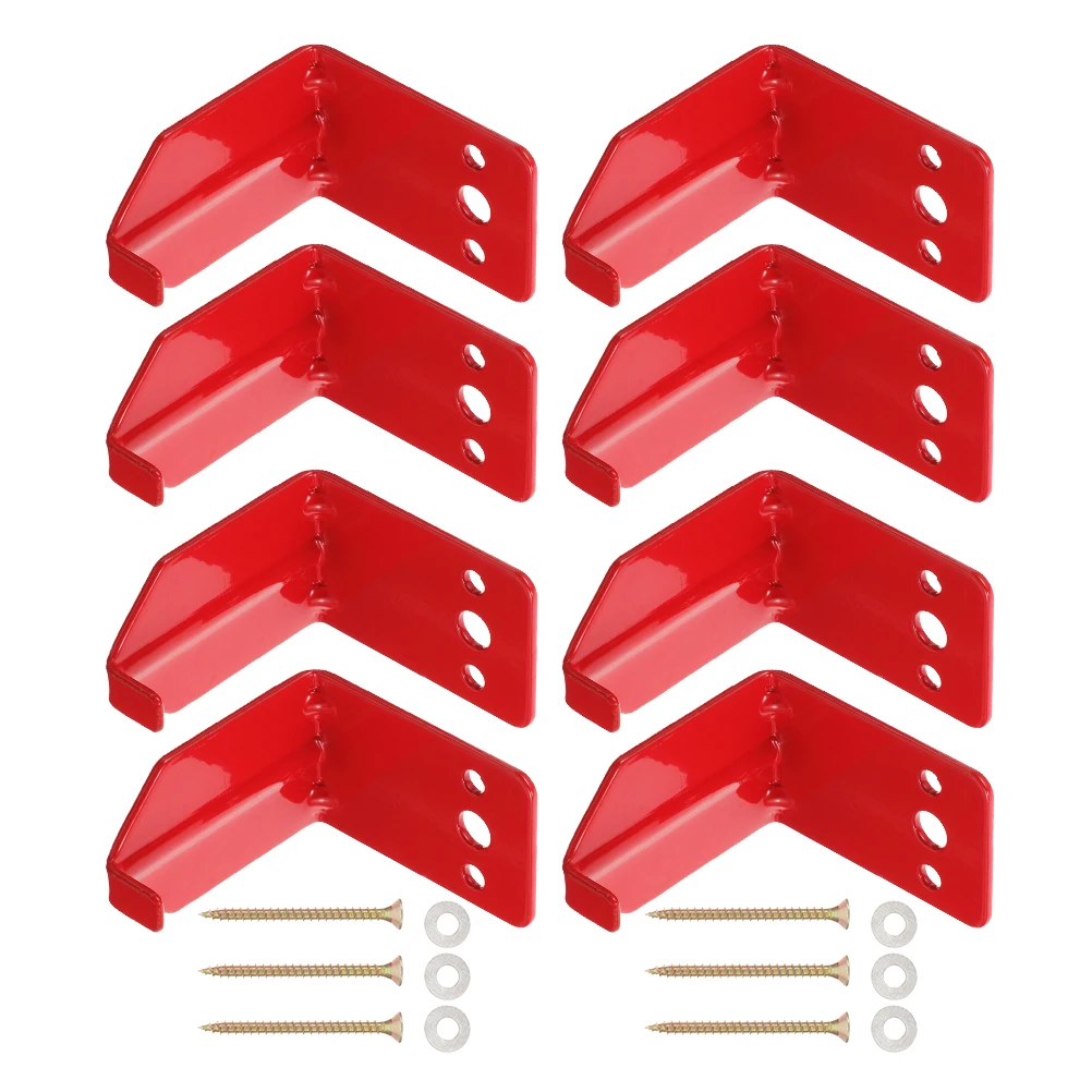 

20lb Fire Extinguisher Bracket Inclined Hole L Shape Wall Mount Single Hook Thick Durable Easy Install Long Service