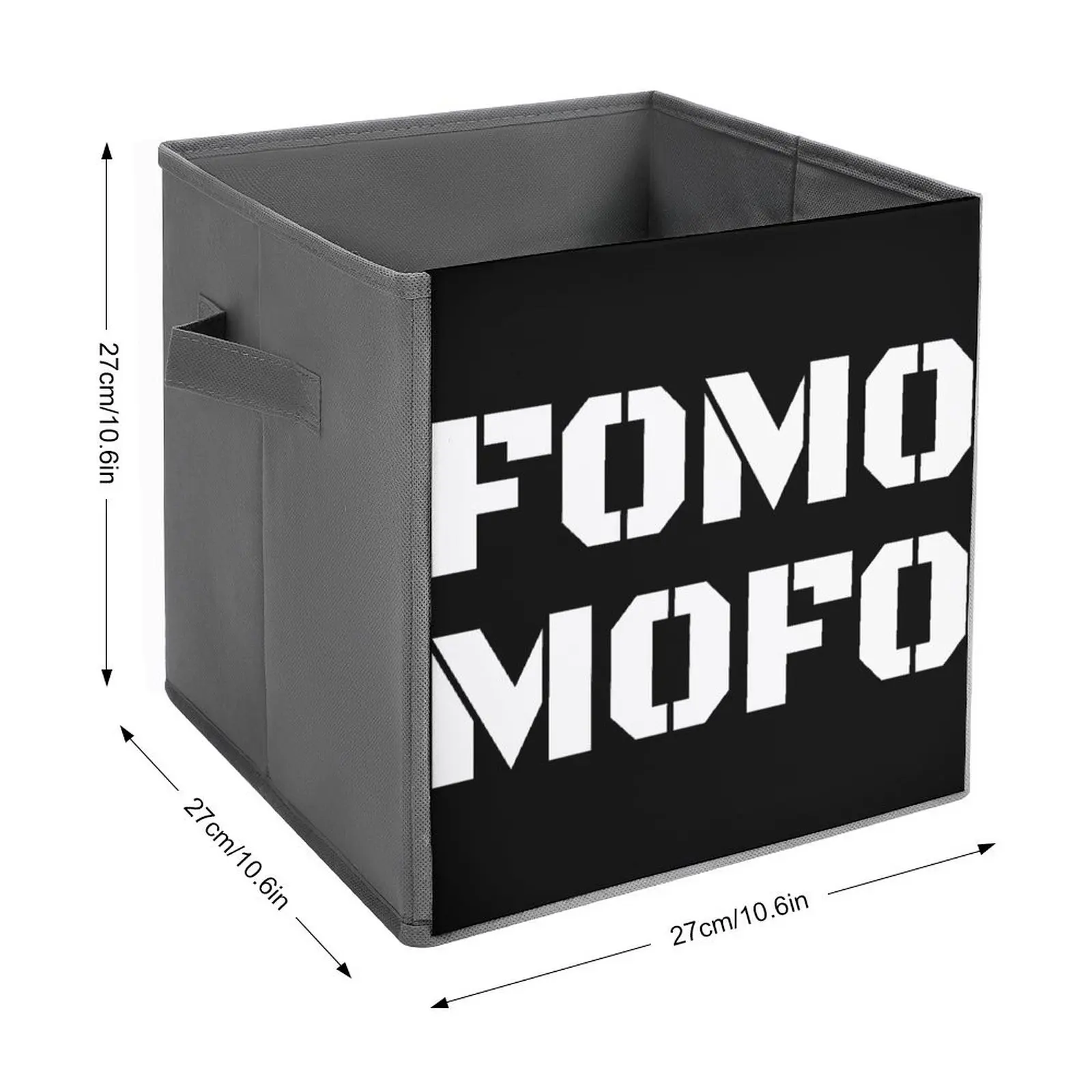 Storage Tank Antisocial FOMO MOFO For Millennial Essential Dust Proof Creative Folding Storage Box Handle on Both Sides Convenie