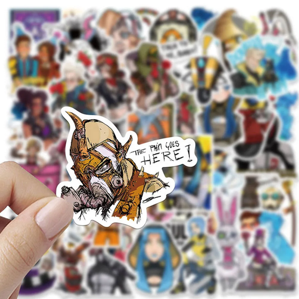 10/30/50PCS Game Borderlands Sticker Cartoon Cool Graffiti Decoration Water Cup Laptop Luggage Guitar Waterproof Decal Kids Toy