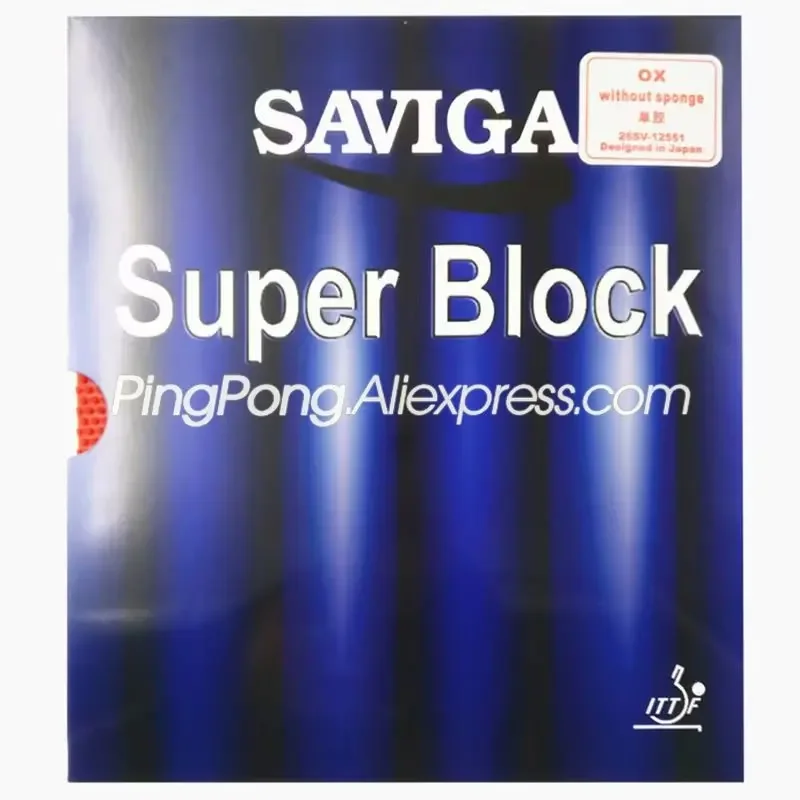 SAVIGA SUPER BLOCK Table Tennis Rubber Defensive Pips-long DAWEI SUPERBLOCK Ping Pong OX Topsheet