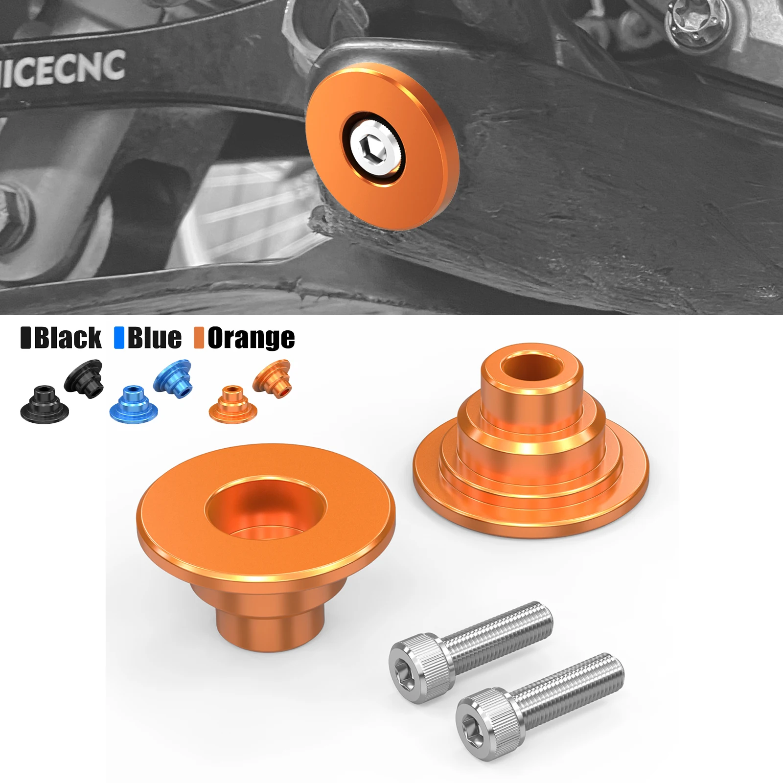 

For KTM EXC 300 2024-2025 EXC 250 EXCF 350 EXC 450 F SX 125 SXF 250 SXF 450 XCW 300 XC XCF Engine Skid Plate Bushings Spacers