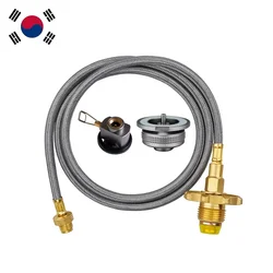 Camping Stove Stainless Steel Hose Gas Tank Adapter Outdoor Gas Stove Gas Adapter LPG Propane Refill Adapter for Australia