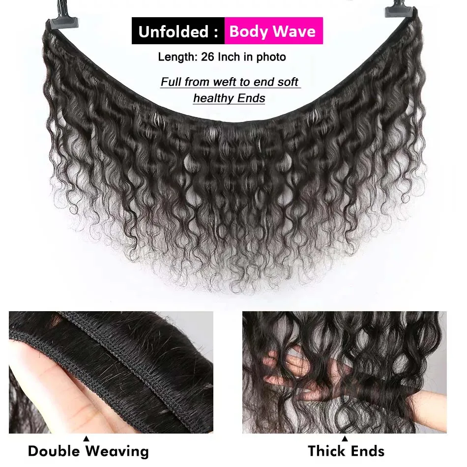 Peruvian Body Wave Bundles Remy Wavy Human Hair Natural Black 3 4Pcs Bundles Deals 100% Human Hair Bundles Extensions For Women