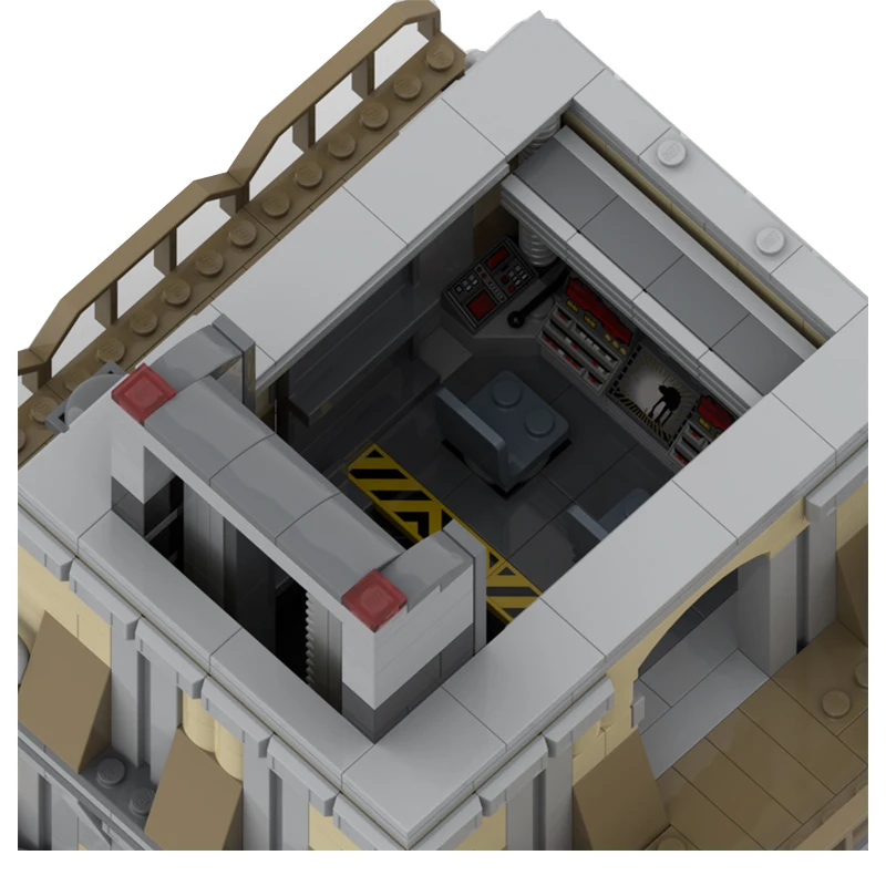우주 전쟁 사막 스트리트 뷰 임페리얼 베이스 타투인 컨트롤 센터 MOC 빌딩 블록 조립 모델, DIY 클래식 브릭, 어린이 장난감