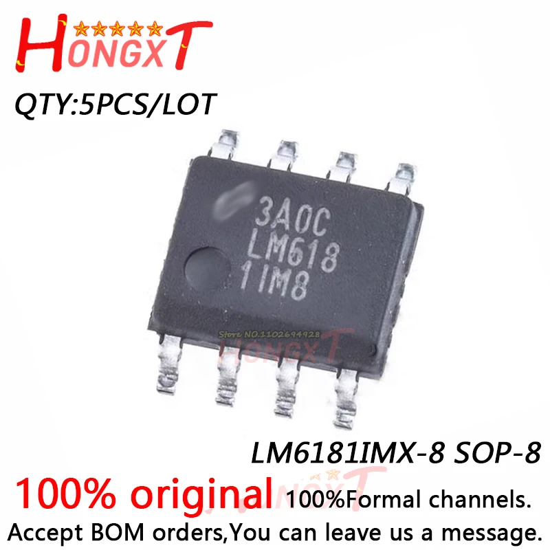 5 piezas 100% nuevo, LM6181IMX-8, SOP-8.Chipset