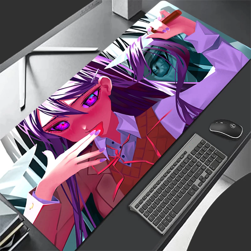 

Mouse pad Large Doki Doki Literature Club rubber keyboard mouse carpet anti-slip gamer mouse pad laptop coaster PC game Mousepad