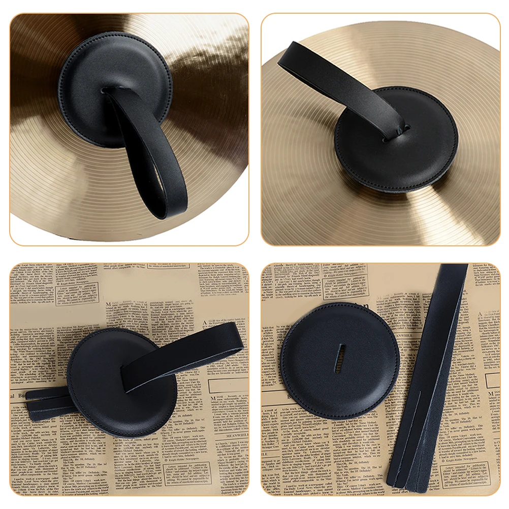 

1 set 1 Set Cymbal Wristband Hand Belt Cowhide Palm Pad Protective Hand Gear Durable Lightweight Non Slip Cymbal Accessories