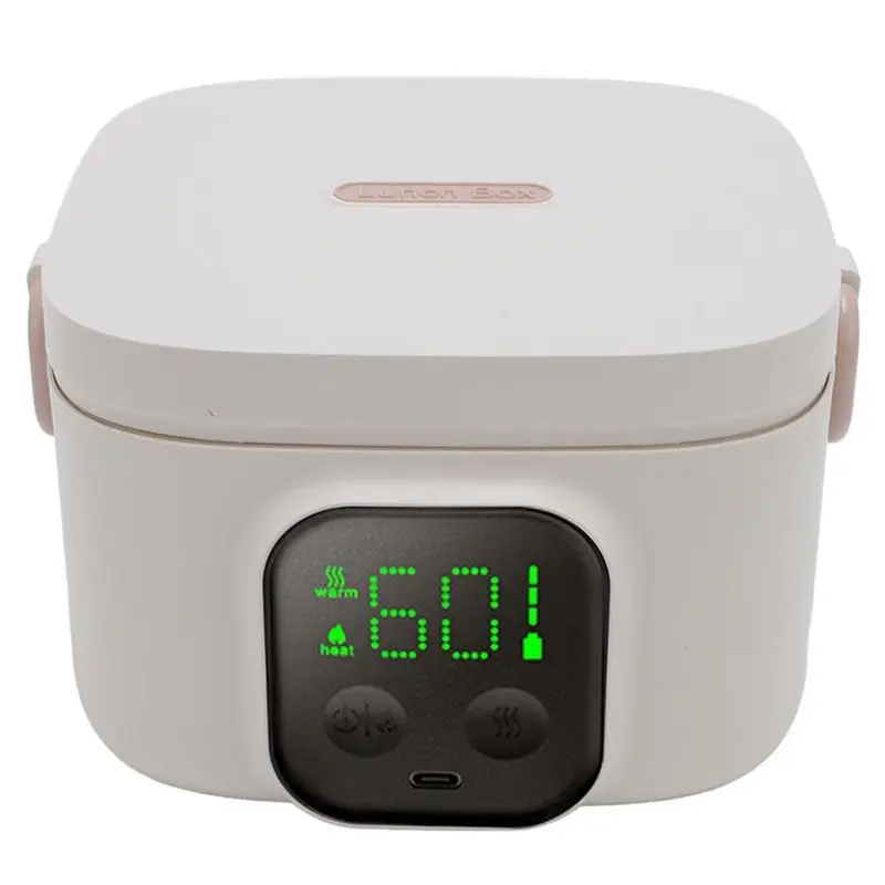 

A76G - Портативный электрический подогреватель еды для улицы, 500 мл, умная чаша с постоянной температурой, внутренняя поверхность из нержавеющей стали 304, быстрый нагрев