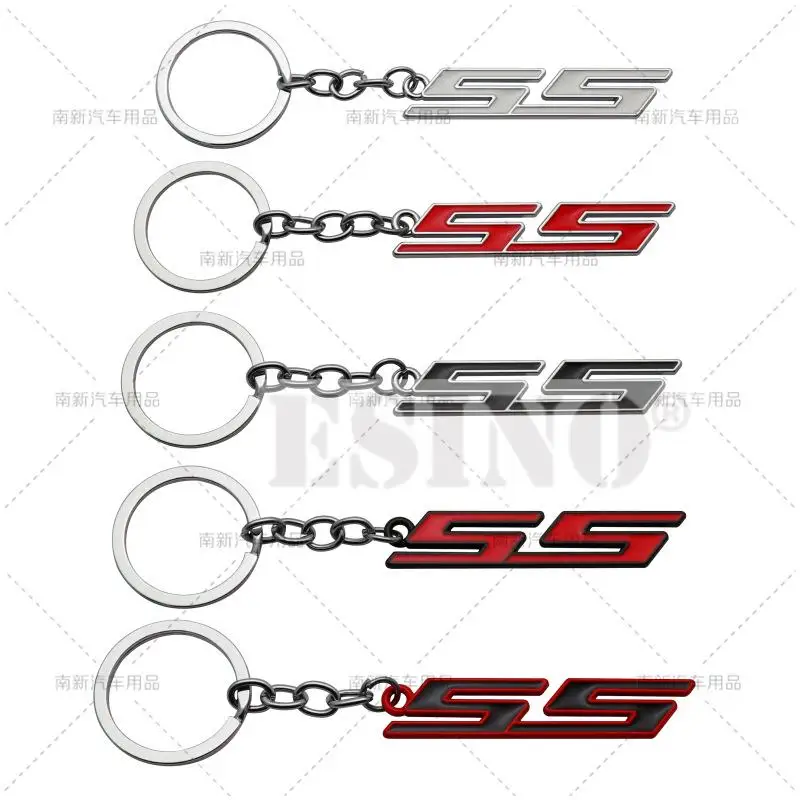 Car Styling 3D Metal Zinc Alloy Metal SS Key Chain Keychain Key Ring for Chevrolet Malibu Camaro Trax Blazer Tahoe Suburban