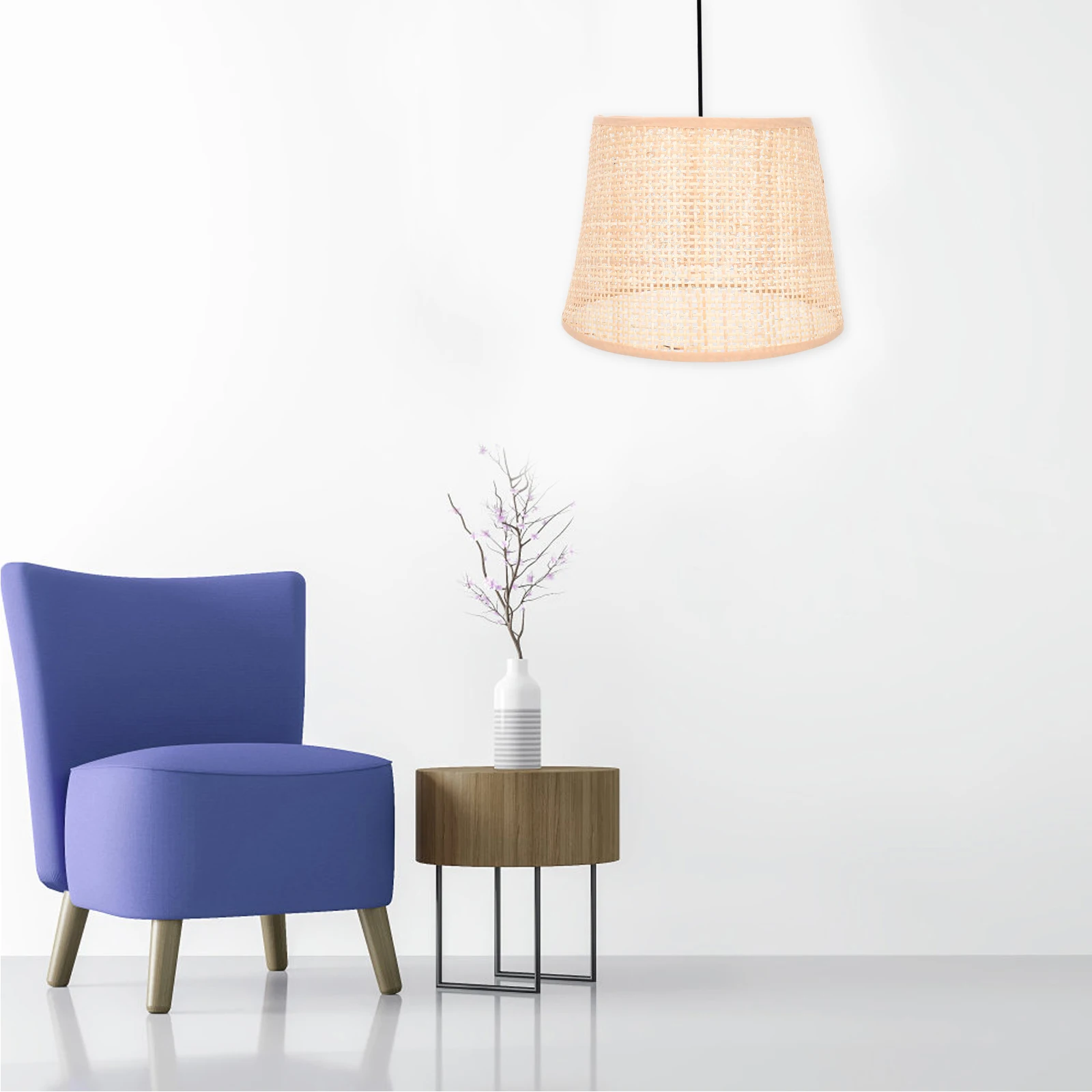 

Rattan Woven Lampshade Replacement Table Lamp Cover 1PC Light Protective Dust Decorative Home Hotel Living Room
