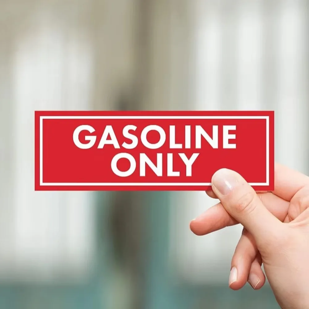 3Pcs/set New Retro Gasoline Personality Logo Diesel Gasoline Reminder Sticker Vinyl Adhesive Waterproof Decoration Motorcycle