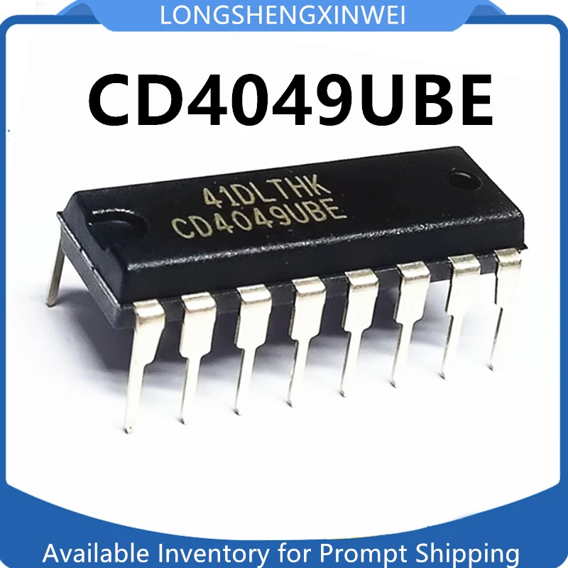 1PCS New Original CD4049UBE CD4049 DIP-16 Buffer Inverter in Stock