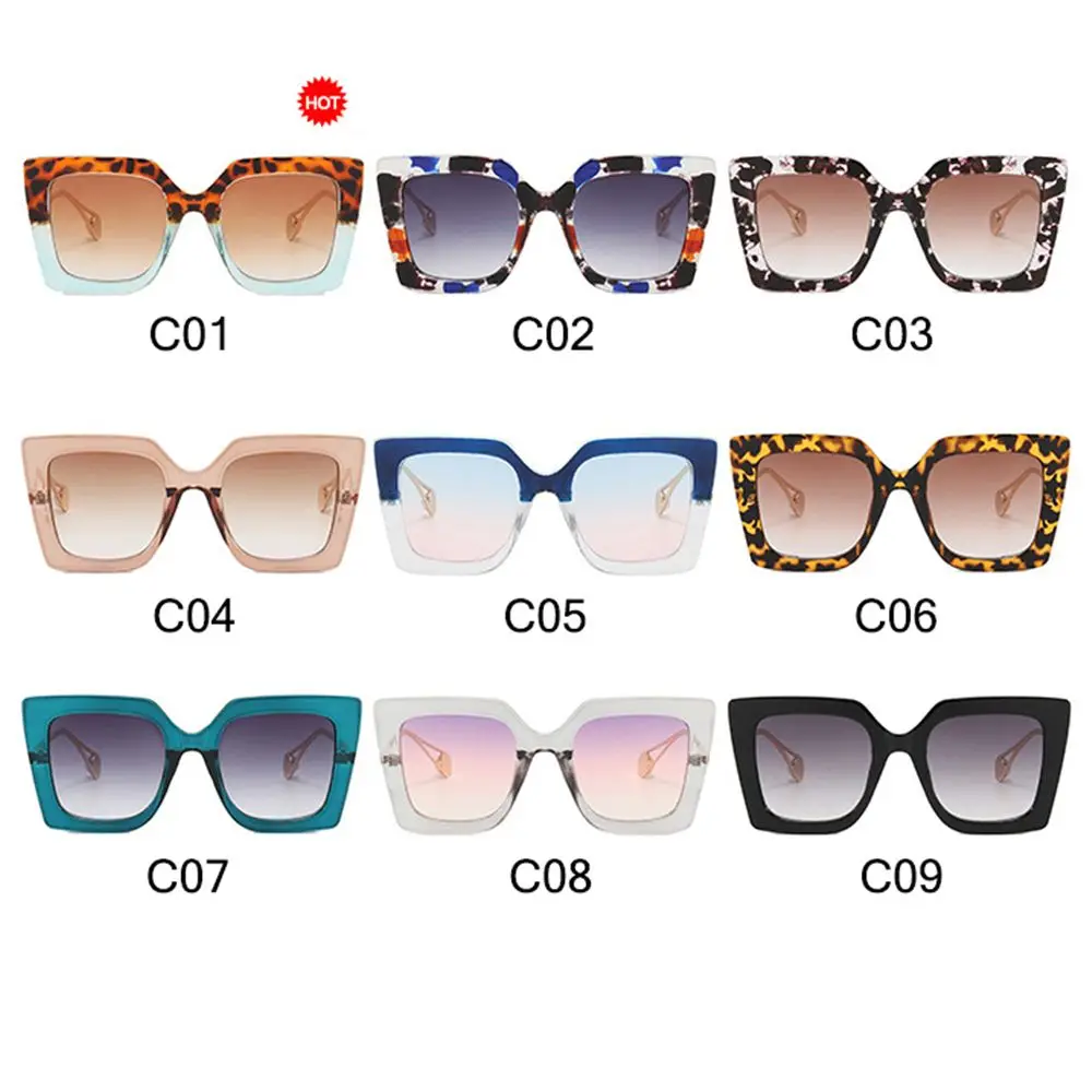 Vintage Gaming Square Fram Metal Eyewear Anti Blue Light Glasses Goggles Oversized Sunglasses