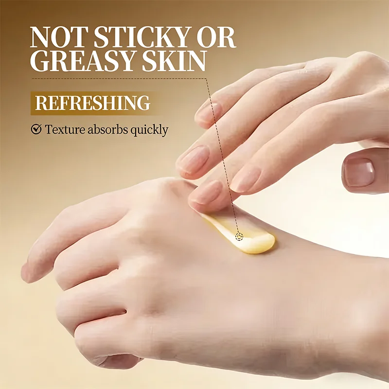 كريم الوجه والرقبة المخلص من الكولاجين مع سموم النحل والكركم يشد على الفور على نحو سلس للحصول على مظهر أصغر سنًا لنتائج دقائق #6