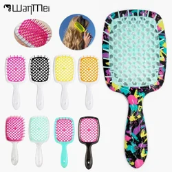 Women's Hair Comb Wide Teeth Air Cushion Combs Scalp Massage Hair Brush Hollow Out Combs Women Girls Styling Tool Accessory Gift