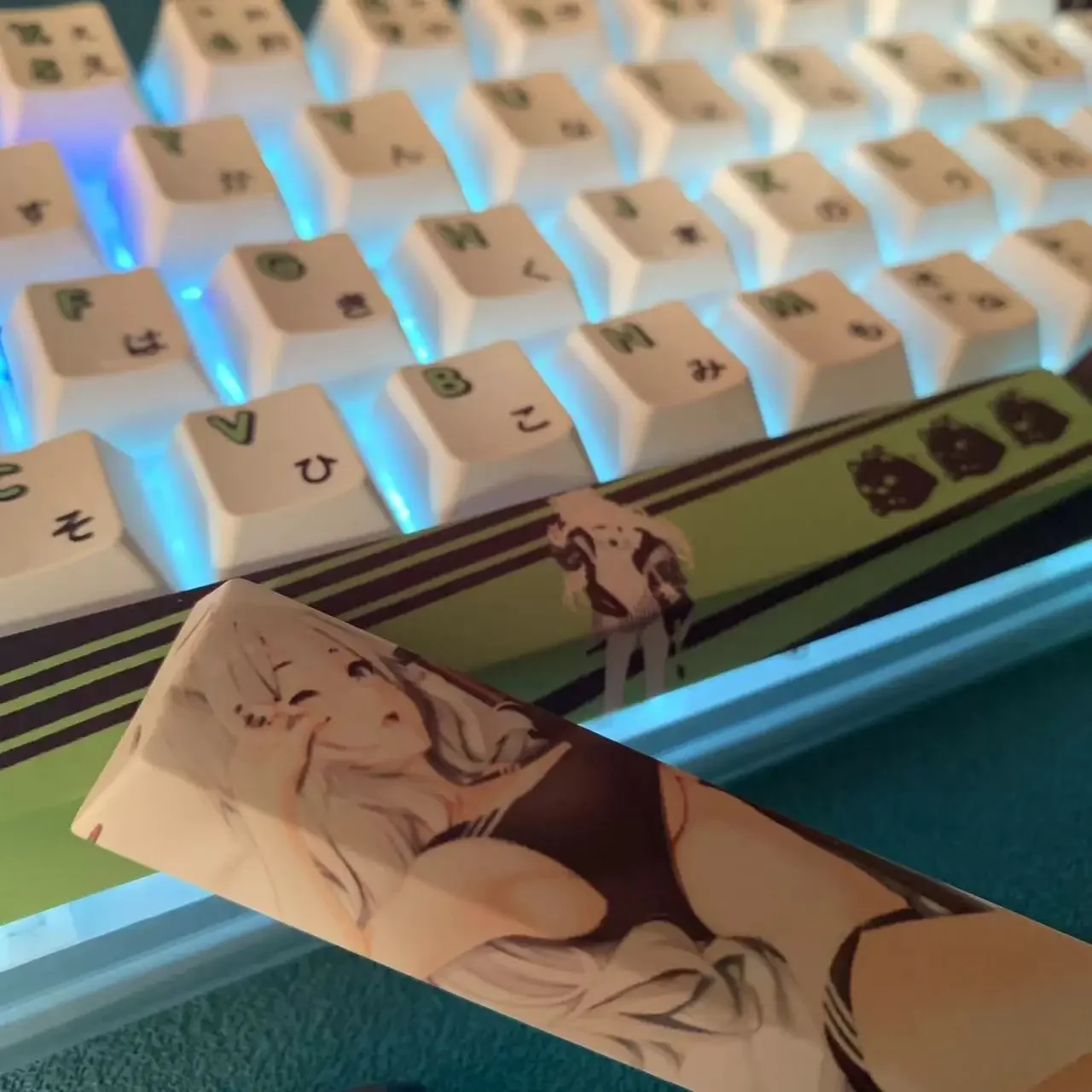 Shishiro Botan Key Cap Hololive Vtuber Key Cover PBT DYE Sublimation Cherry MX Cross Axis Switch Keycap Mechanical Keyboard