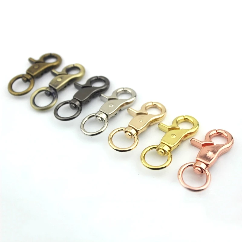 1x Alloy Snap Hook Trigger Lobster Clasps Clips Spring Gate Leather Craft Pet Leash Bag Strap Belt Webbing Keychain Hooks