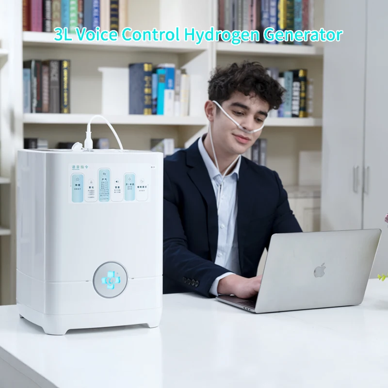 Portable Oxyhydrogen Generator Nebulizer for Elderly 3000ml/min High Flow Molecular Hydrogen Oxygen Nebulize Smart Humidifiers