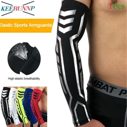 1Pcs Arm Sleeve - Sport Compression Sleeves for Basketball,Cycling,Golf - Elbow Brace for Arthritis - Tattoo Cover for Men Women