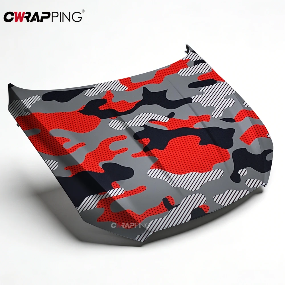 

Exterior Car Vinyl for Motorcycle Camouflage Film Off-Road Jeep Accessories Auto Camo Car Wrap Red Vehicle Decoration Sticker