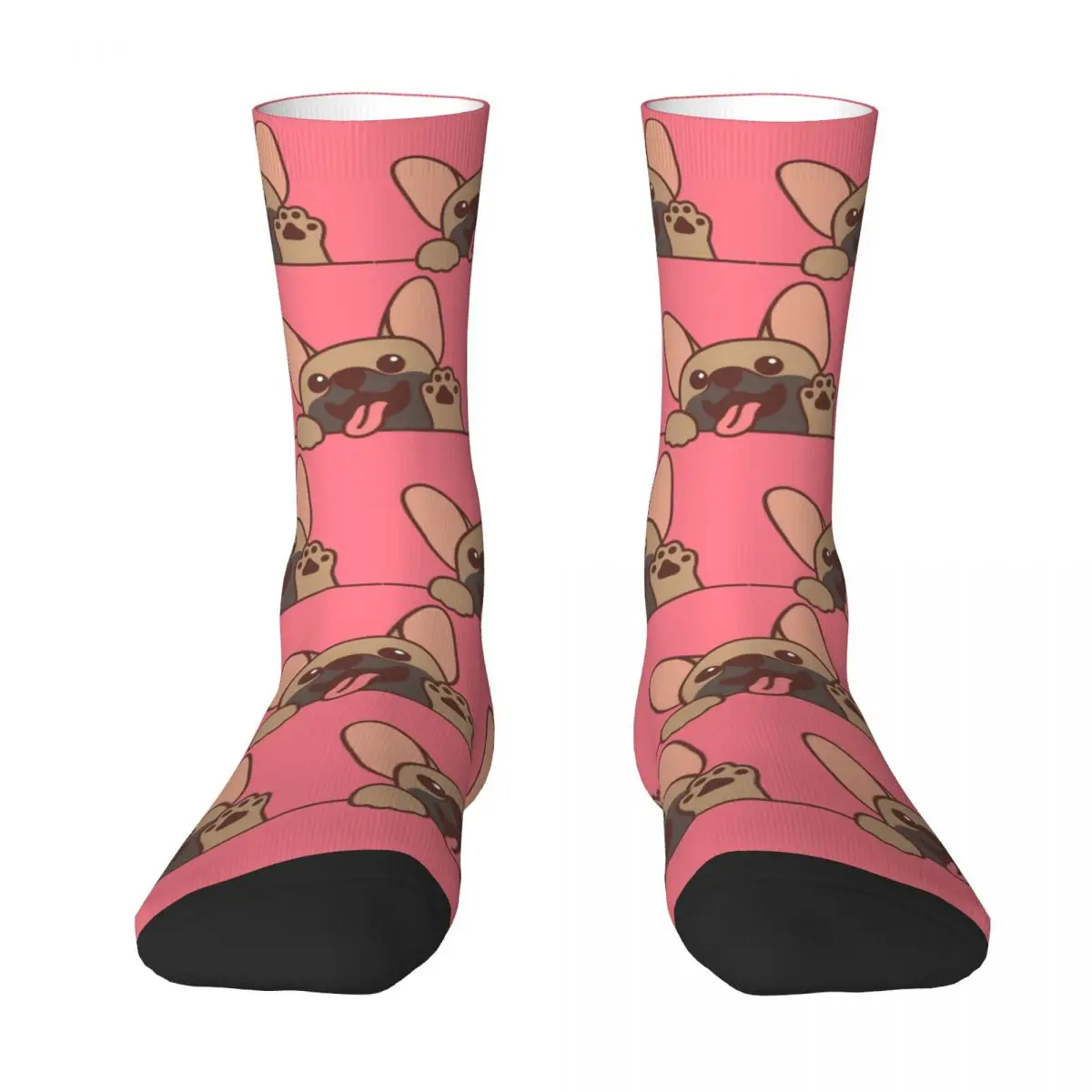 Kawaii Cute French Bulldog Puppy Unisex Socks Outdoor 3D Print Happy Socks Street Style Crazy Sock