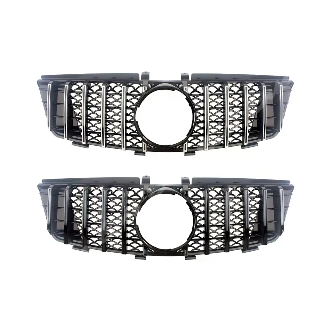 Front Grid Grille Stoßstange Grill Tuning Zubehör Für Mercedes Benz ML W164 2005-2011 ML300 ML350 ML500 ML550 GT diamant Stil – Detail 11